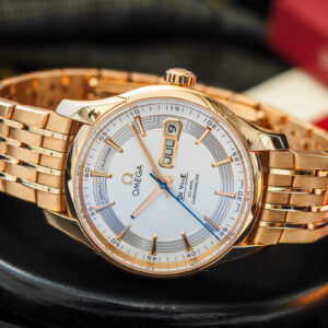 Omega De Ville Hour Vision Annual Calendar Gold 18K Waga 220g 41mm Nowy/Kpl