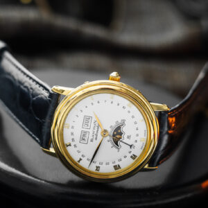 Blancpain Villeret Triple Date Moonphase 6595 Automatic 18k Gold 34mm
