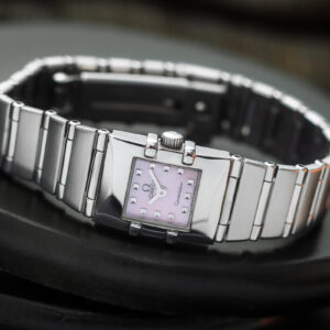 Omega Constellation Quadra Mini Lady 15317300 Pink Mop Dial 15mm/Etui