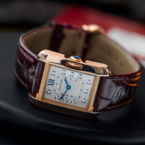 Cartier Tank Anglaise WJTA0007 Quartz 18k Gold Diamonds 23mm X 30mm/Kpl