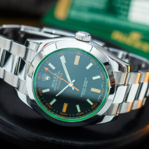 Rolex Milgauss Green Crystal Black Dial 116400GV 40mm/Kpl