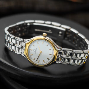 Omega De Ville Symbol Lady 595 0101 Quartz SS|18K Gold 23mm/Etui