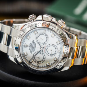 Rolex Cosmograph Daytona 116509 18k White Gold Diamonds Index 40mm/Box