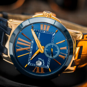 Ulysse Nardin Executive Dual Time 246-00 Automatic 18k Gold Waga 139g 43mm/Kpl