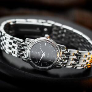 Omega De Ville Lady Black Dial 45705000 Quartz 22mm/Etui